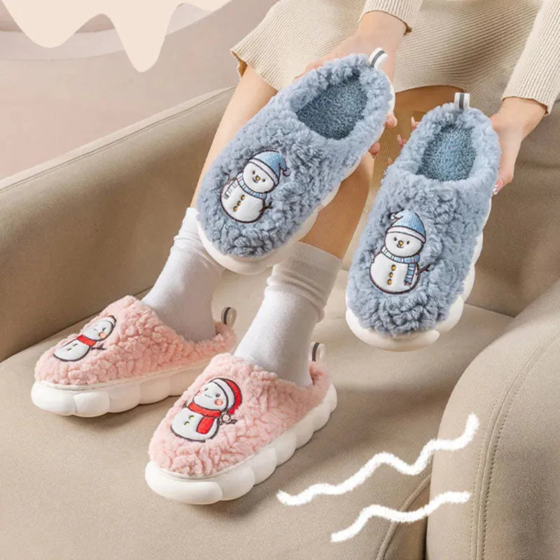 Cute Snowman Slippers Winter - Bellarte Enchanté Cute Snowman Slippers Winter
